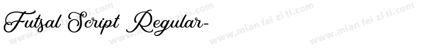 Futsal Script Regular字体转换